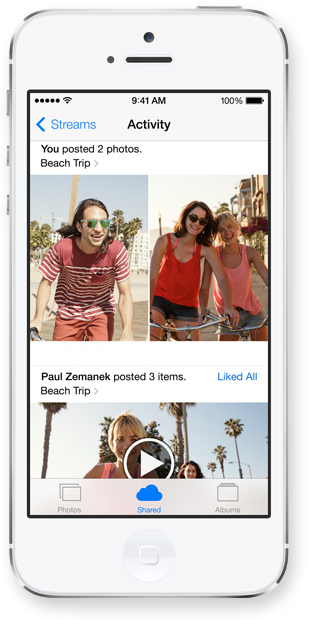 iOS 7 iCloud Photo Sharing