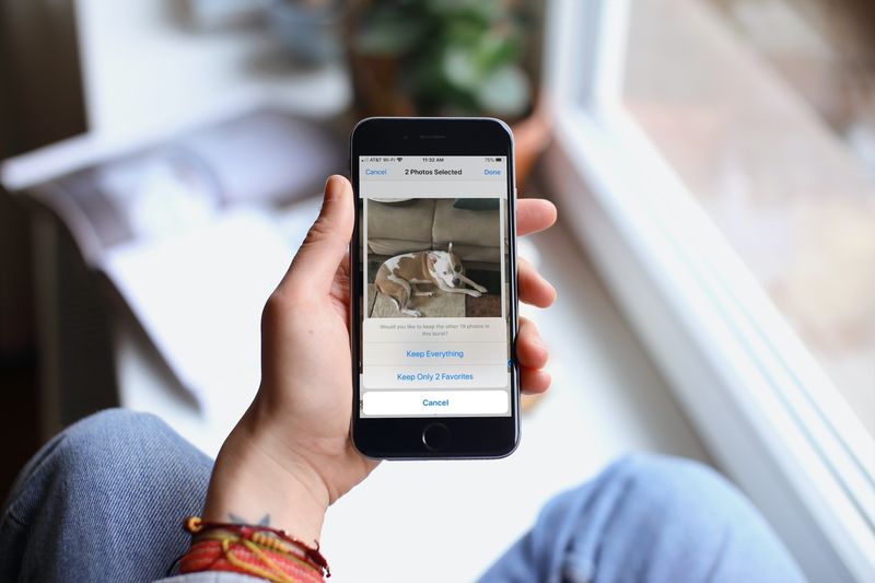 Conserver les photos en rafale sur iPhone