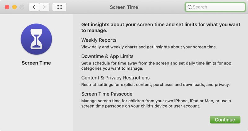 Screen Time on Mac