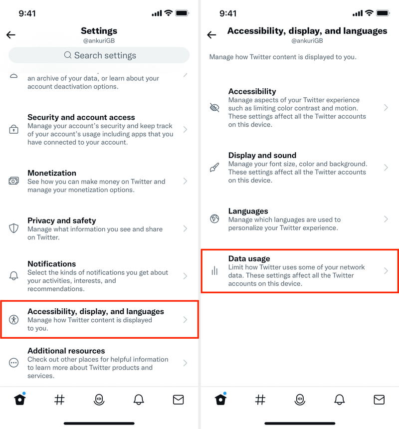 Twitter limite les paramètres d