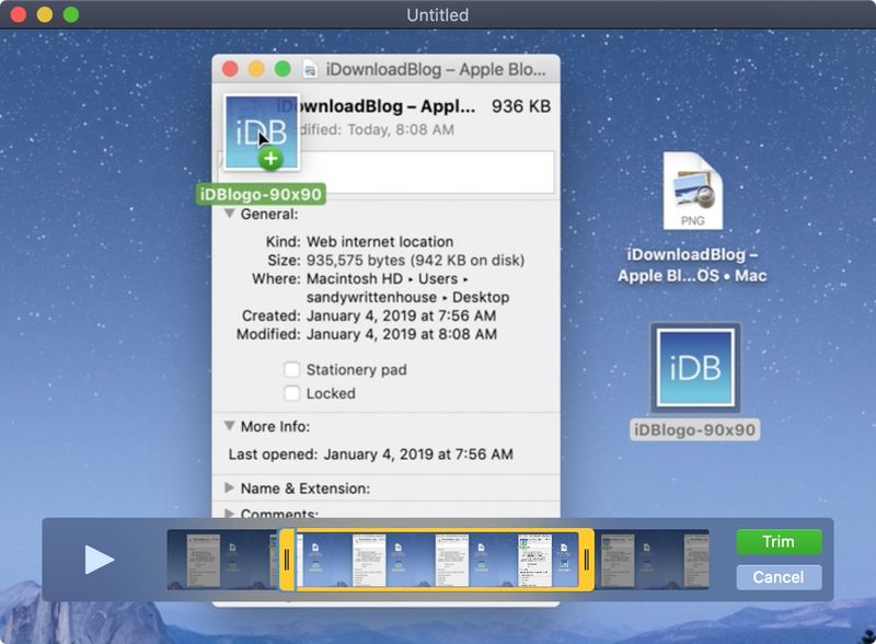 Découper le film QuickTime Mac