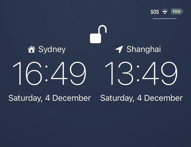 Display two different time zones on the Lock Screen with DualClock 2.