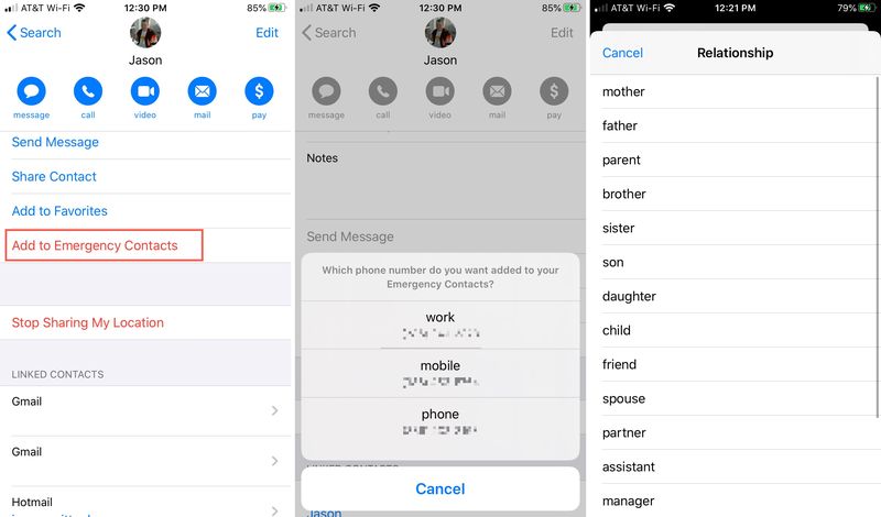 Contacts Ajouter des contacts d