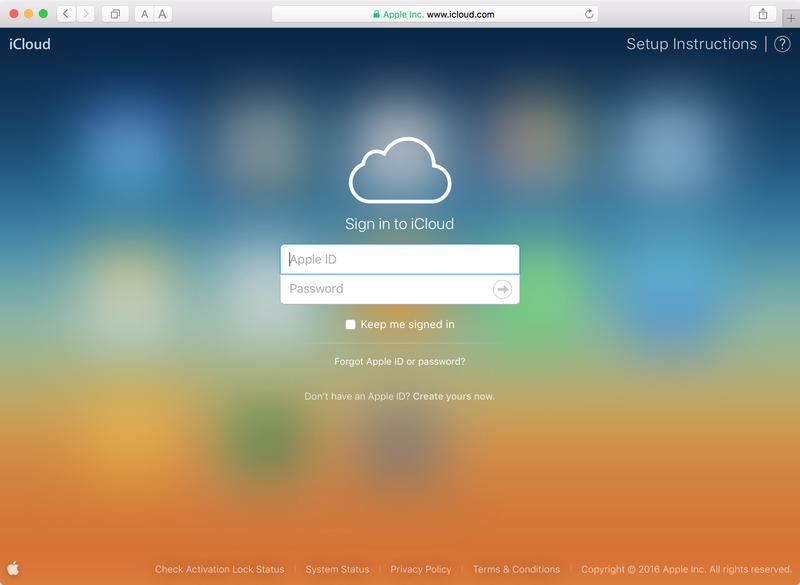 iCloud Website