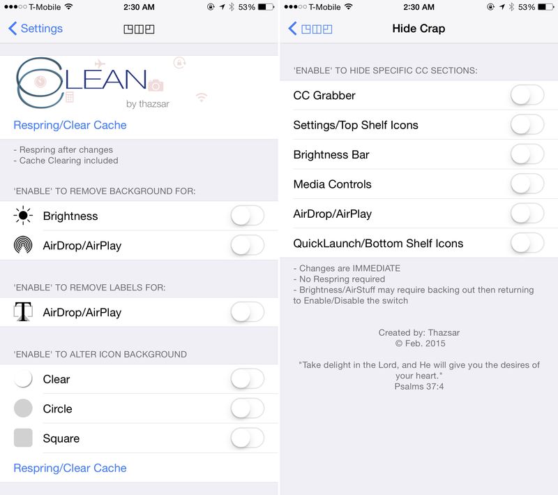 CClean Preferences