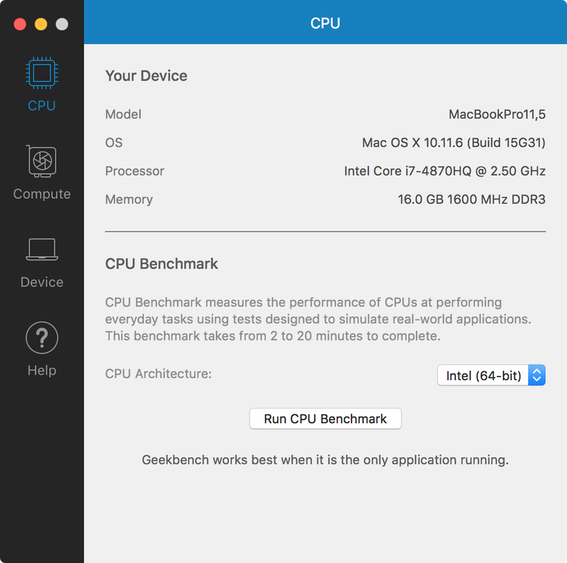 Geekbench UI 1