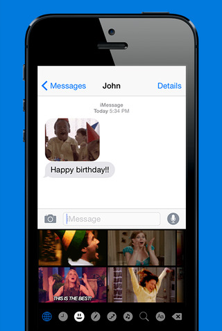 GIF Keyboard Header