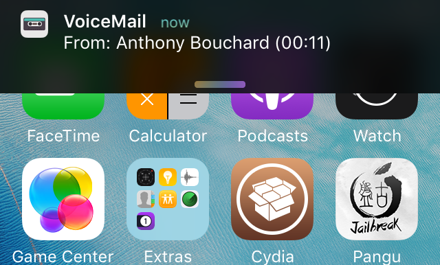 Super VoiceMail Banner Notification