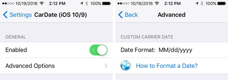 CarDate Preferences Pane