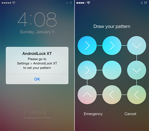 AndroidLock iOS 7