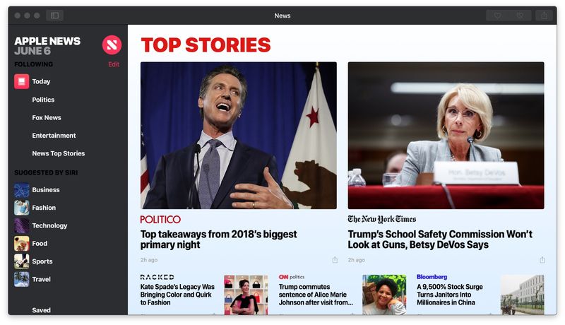 Mac News Dark Mode