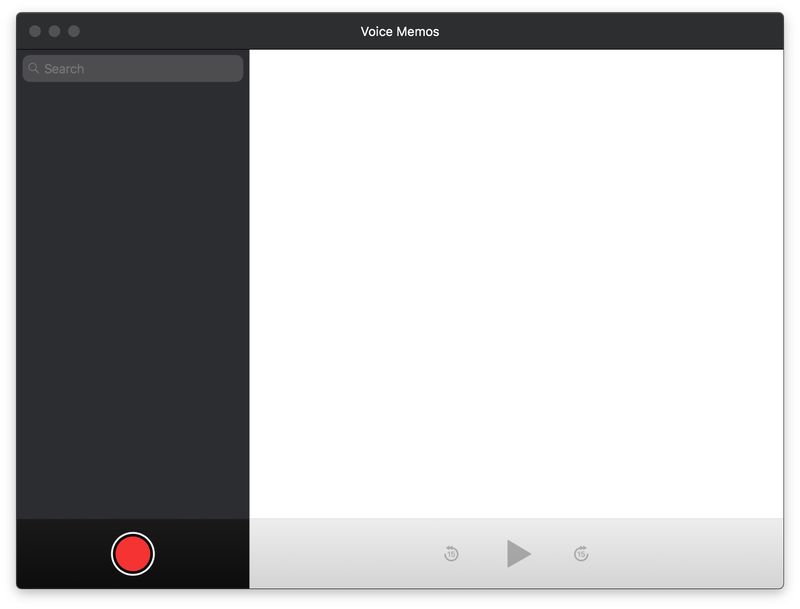 Voice Memos Dark Mode