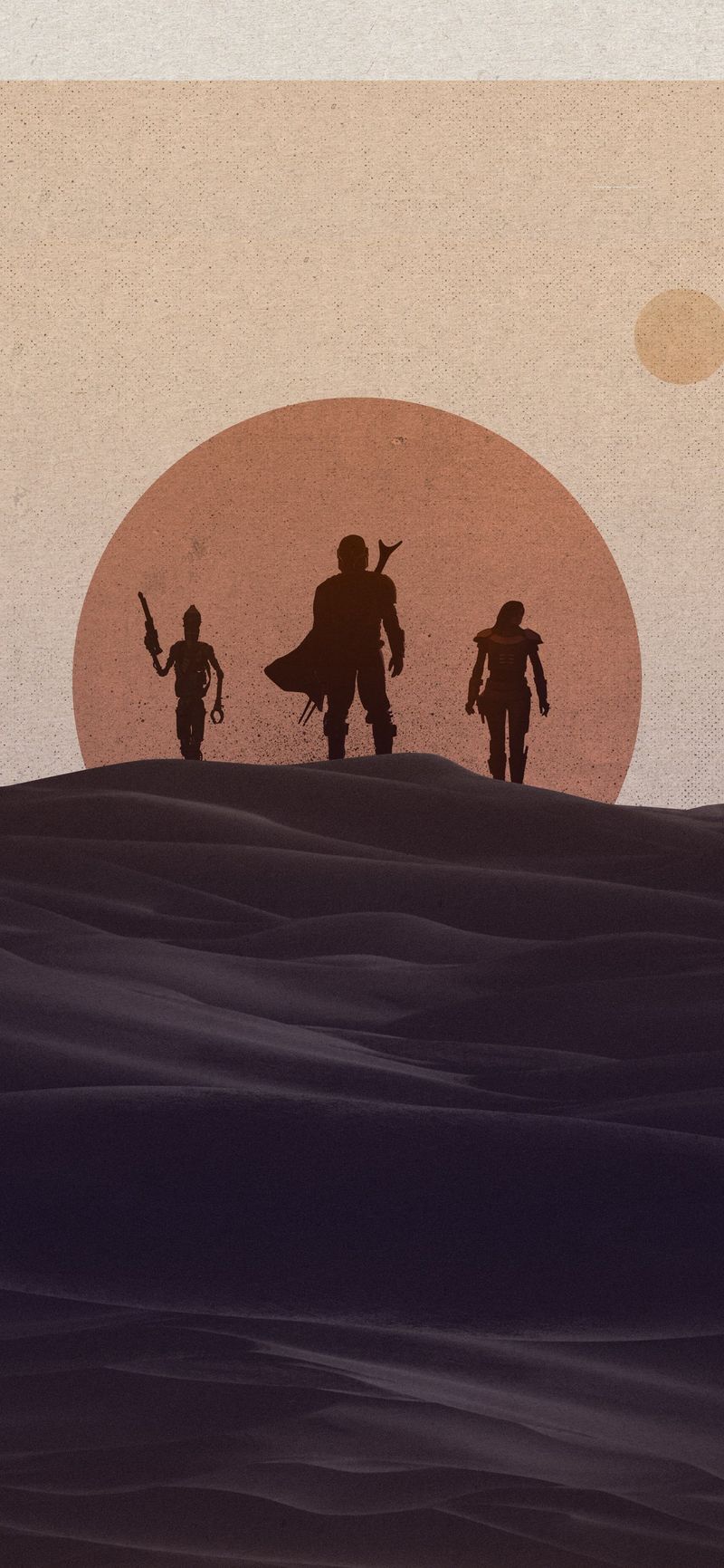 Disney+ Star Wars Mandalorian iPhone Fond d