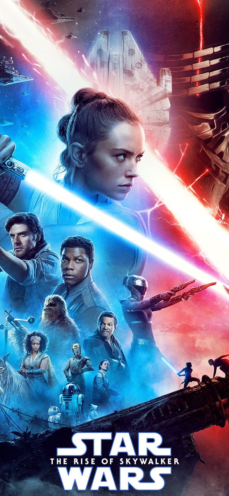 Affiche Star Wars Rise of Skywalker iPhone Fonds d
