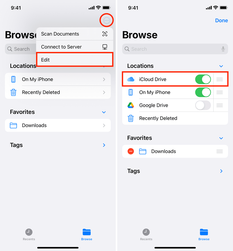 Activer iCloud Drive dans l