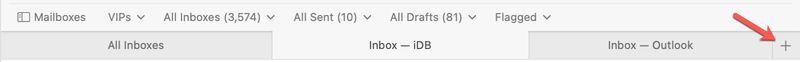 Open a New Tab in Mail on Mac