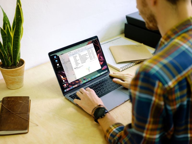 Courrier sur MacBook