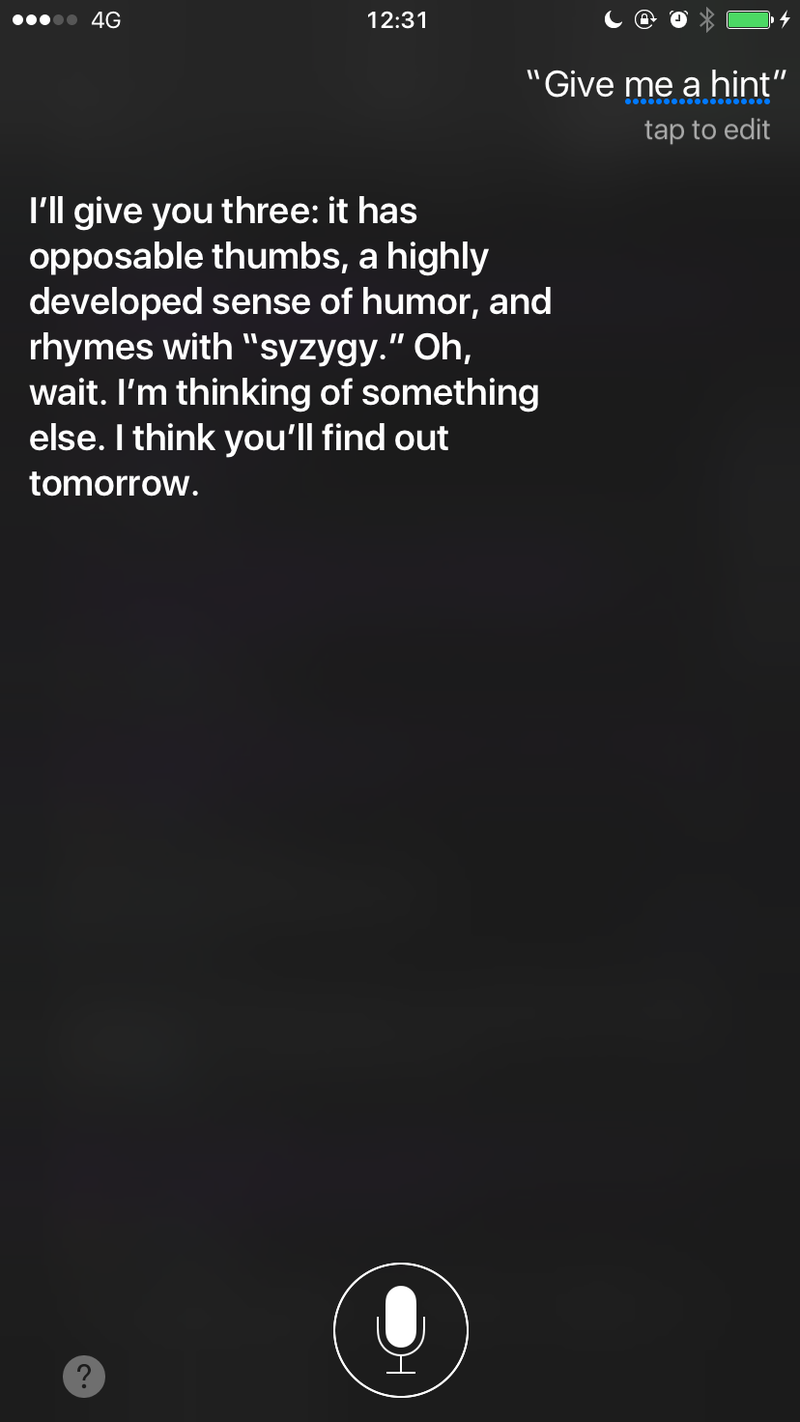 Siri Give Me a Hint 1