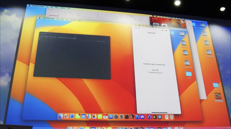 Fugu15 Jailbreak app being installed.