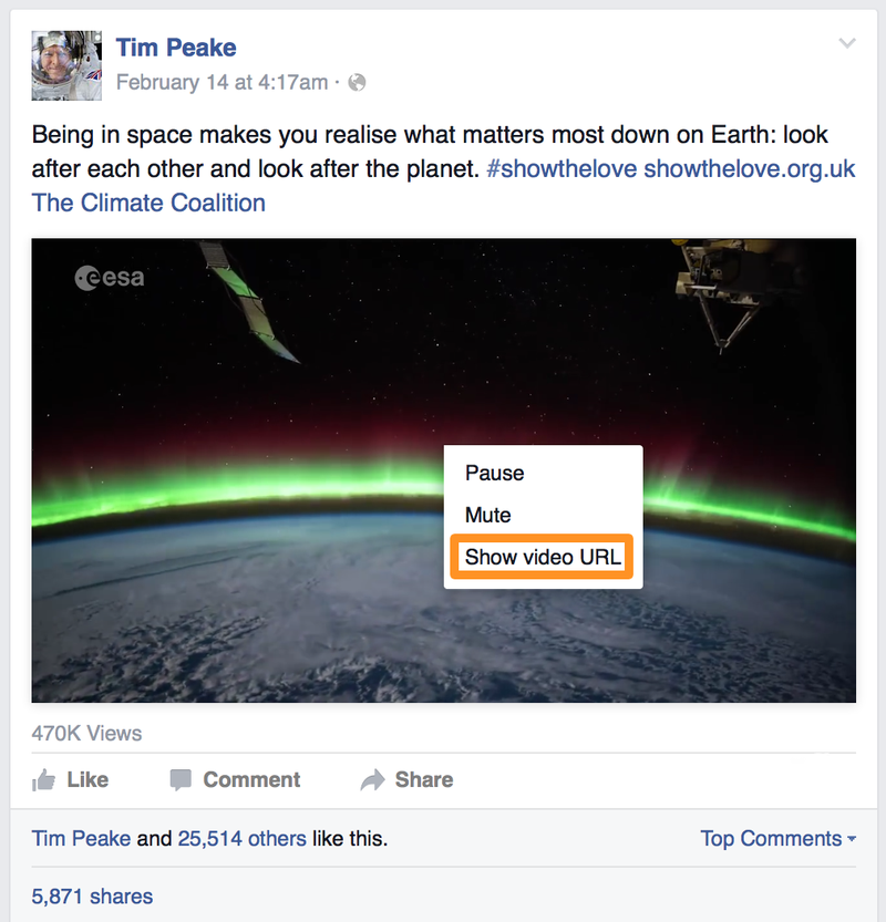 enregistrer la vidéo facebook étape 2