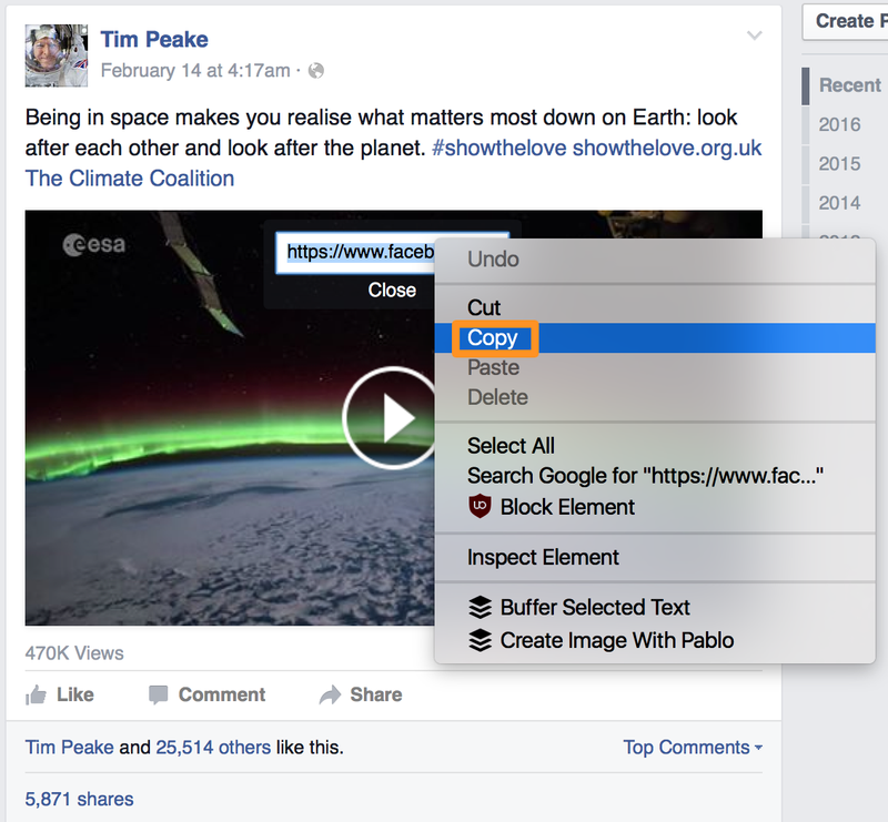 enregistrer la vidéo facebook étape 3