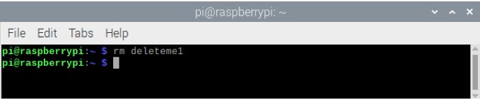 RPi Supprimer le fichier à l