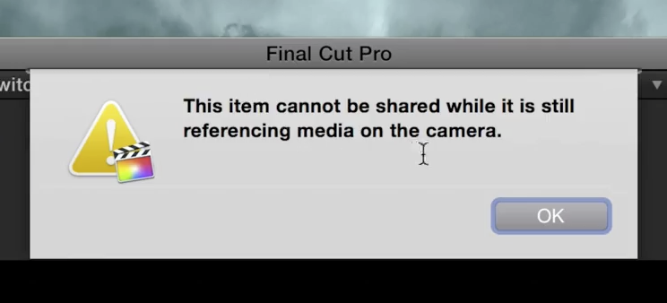 Erreur de média de référencement FCP