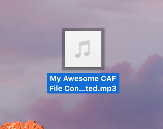 CAF en MP3