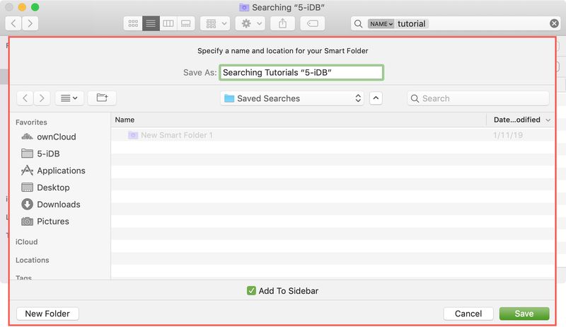 Finder Rechercher Enregistrer Mac