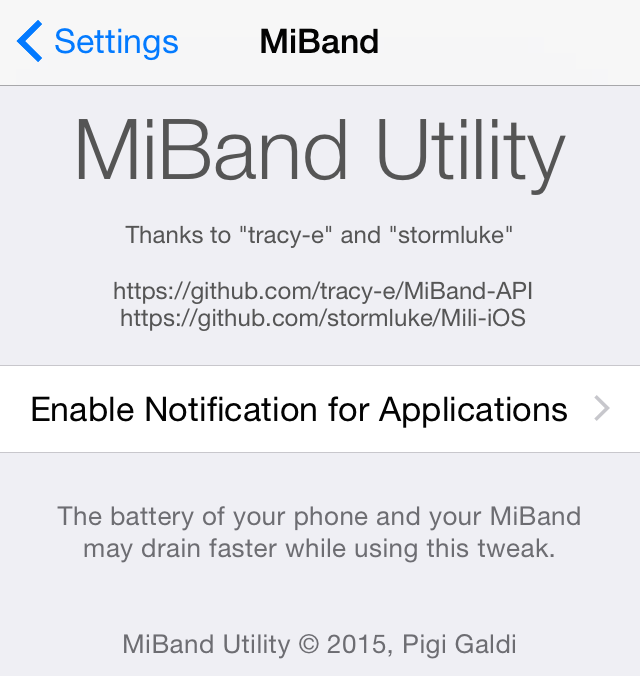 MiBand Utility