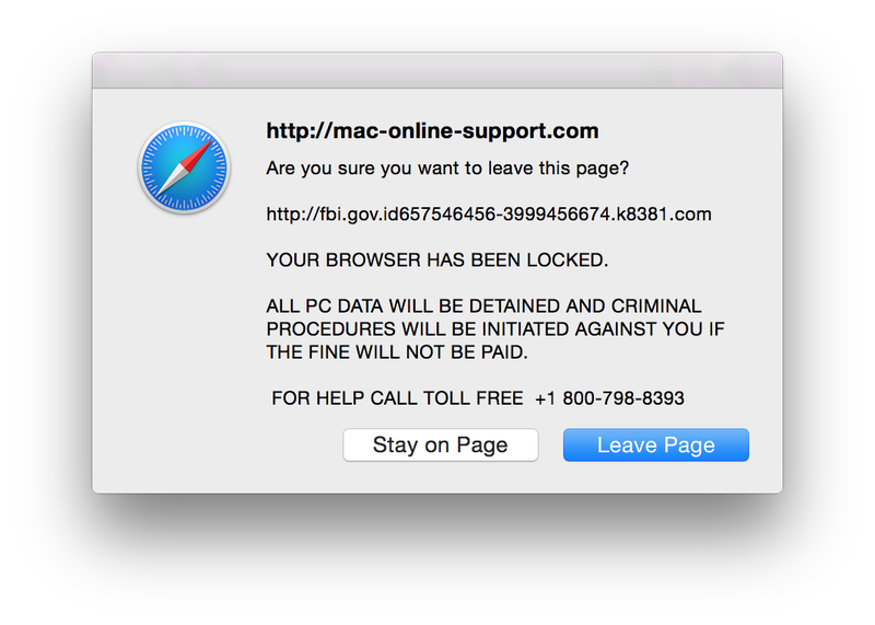 Pop-ups in Safari on mac