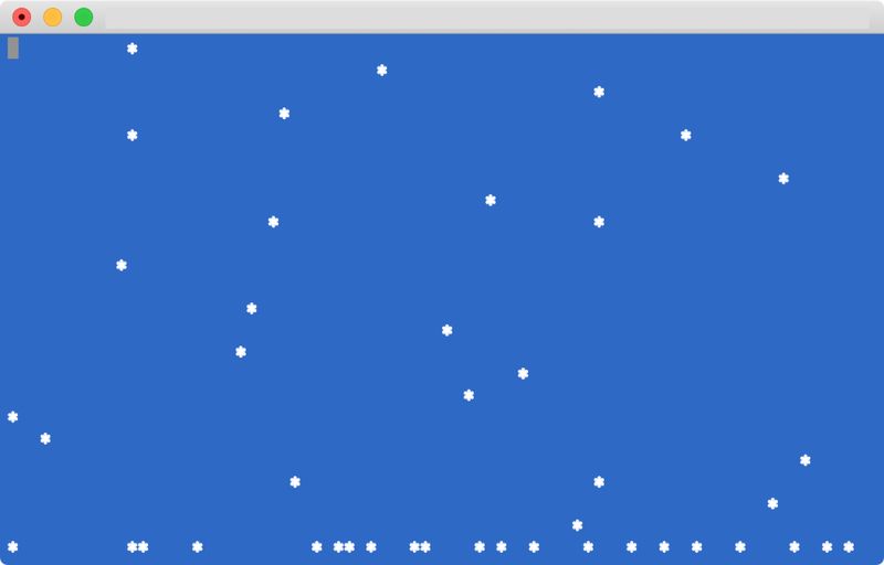 Fun Terminal Commandes Neige