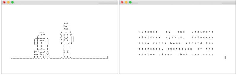 Fun Terminal Commandes Star Wars