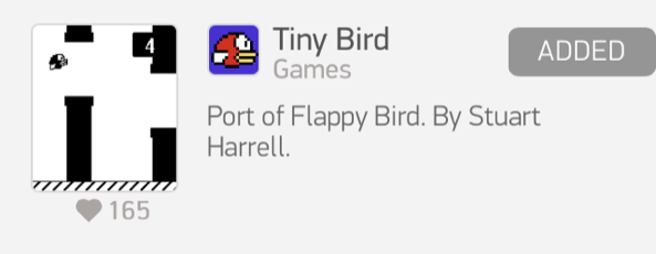 Resized Tiny Bird Pebble