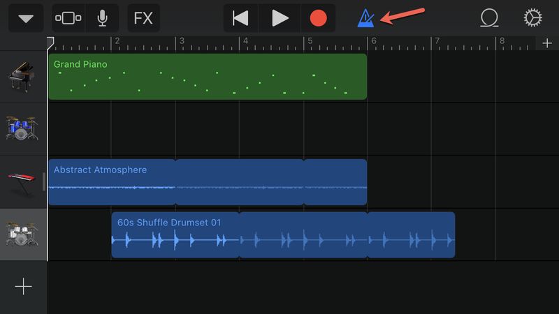 Métronome GarageBand pour iPhone