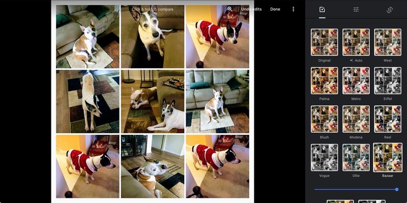 Filtre Google Photos Collage Web