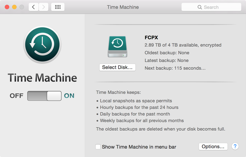 Time Machine Backup