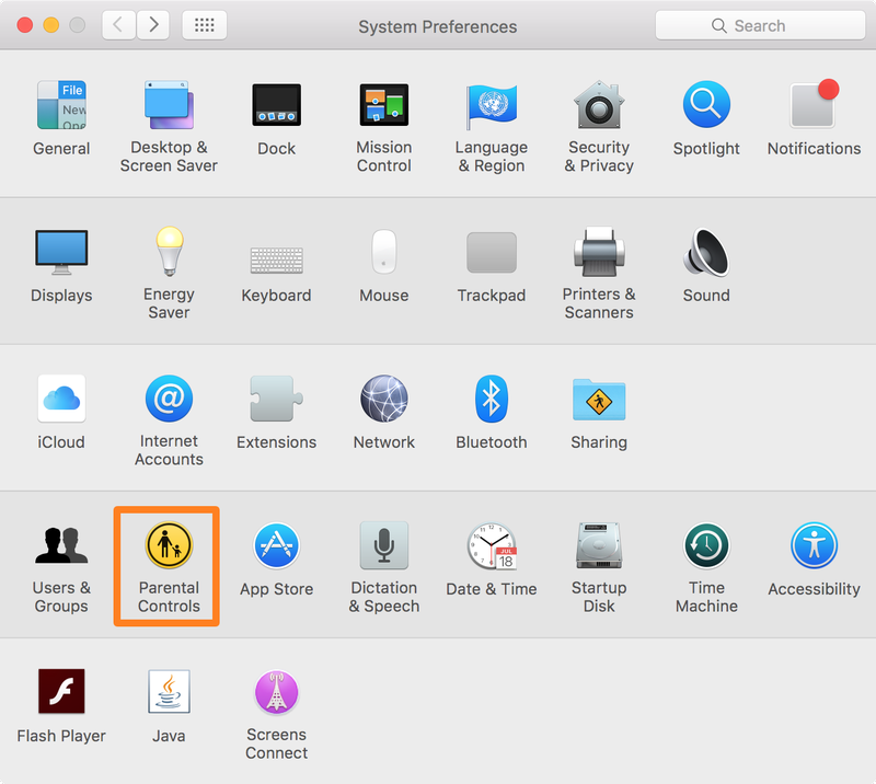 Parental Controls Preferences Pane Mac