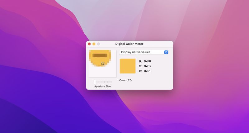 Trouver les valeurs RVB sur Mac avec un colorimètre numérique