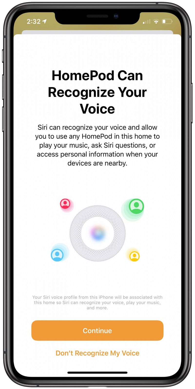 HomePod different voices