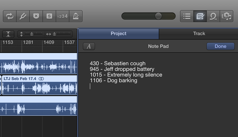 Logic Pro X Scratchpad