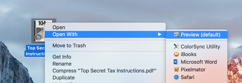 mot de passe protéger PDF Mac - application de prévisualisation