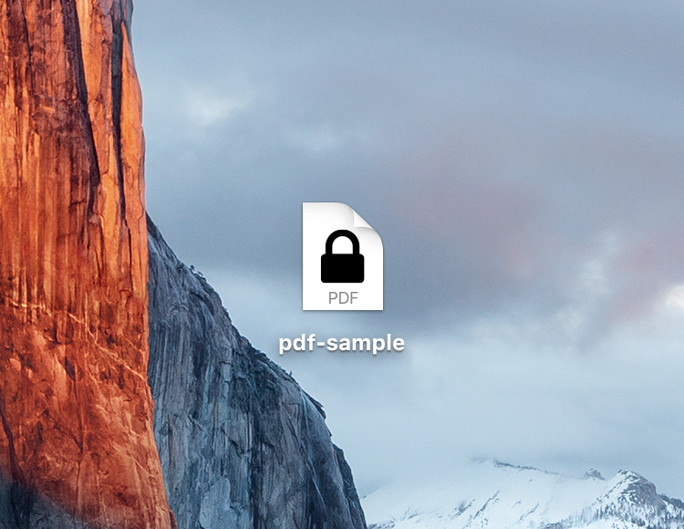 Fichier PDF verrouillé Mac