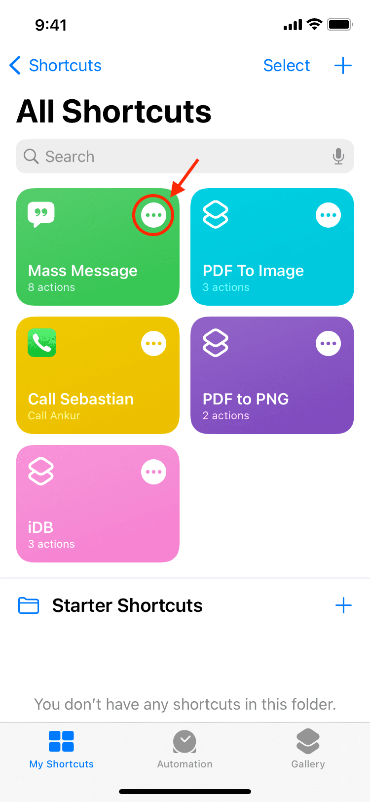Modifier le raccourci des messages de masse sur iPhone