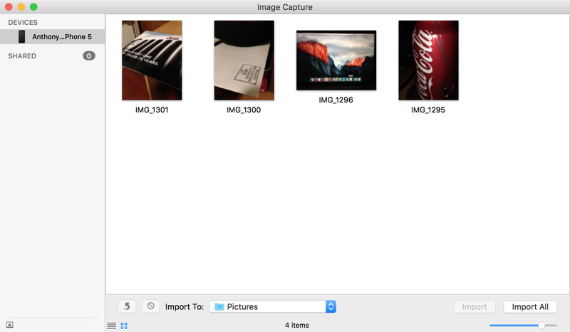 Image Capture Files Successfully Deleted