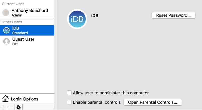 Modifier le nom du compte utilisateur OS X