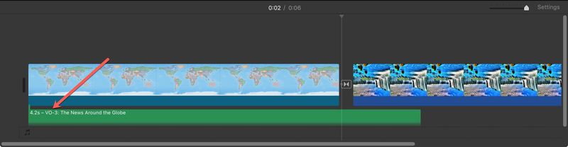 Clip voix off iMovie Mac