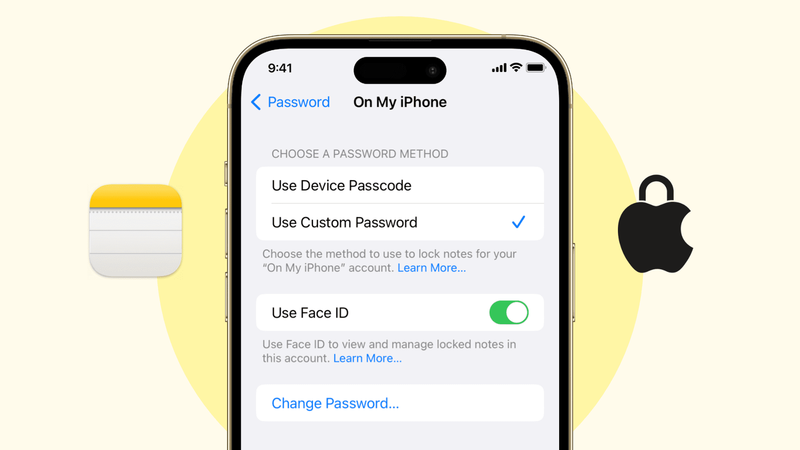 Verrouiller les notes avec un mot de passe sur iPhone