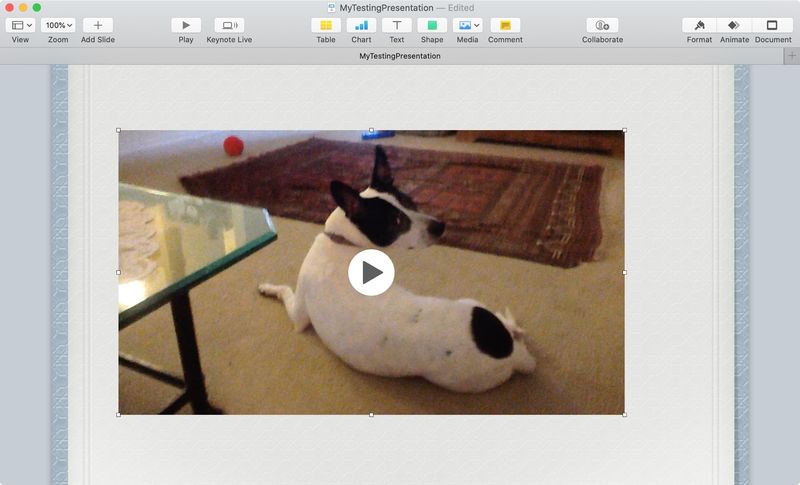 Comment insérer une vidéo dans Keynote Mac