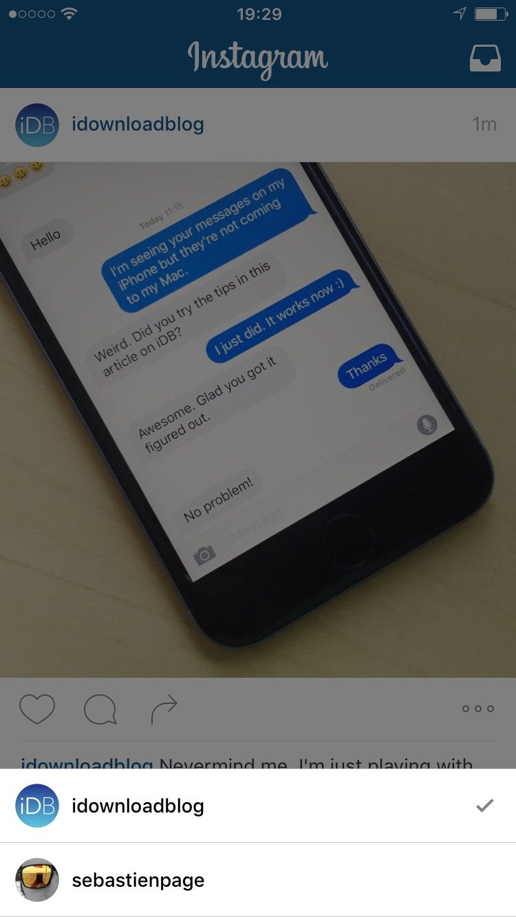 instagram multiple accounts